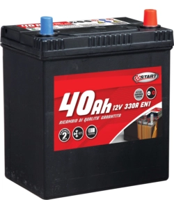 Batteria auto 40ah per vetture giapponesi-coreane polo destro j37